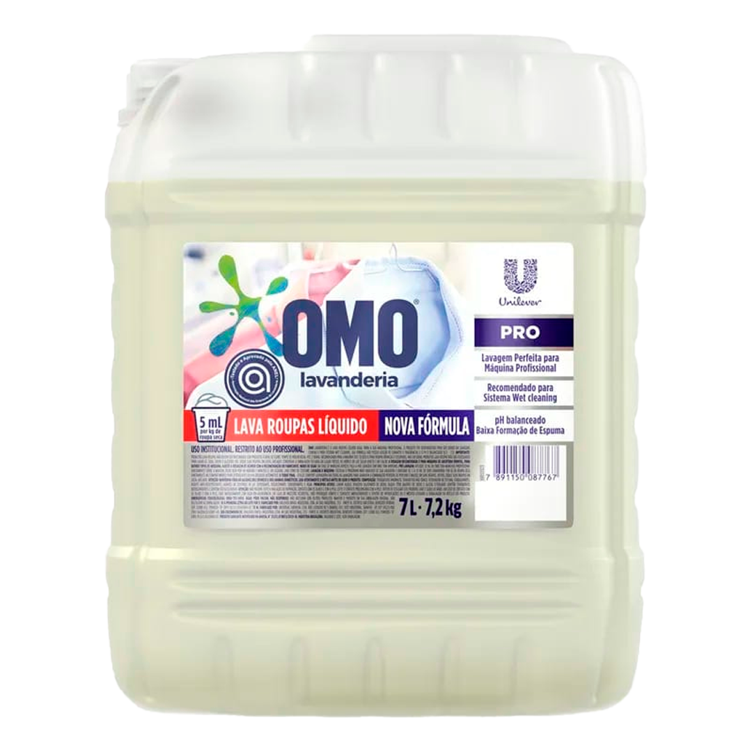 OMO Lava Roupas Líquido Nova Fórmula 7L
